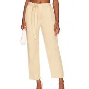 Revolve L'Academie Sadie Pants in Khaki Size XS Elastic Waist Pull On Ankle Pant